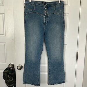 Express high rise boot jeans size 14